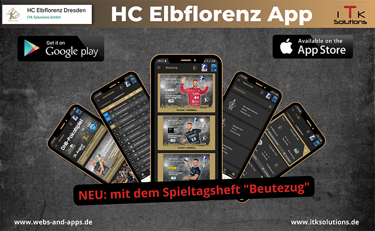 HC Elbflorenz App mit Spieltagsheft